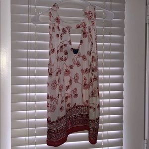 Patterned halter neck tank top